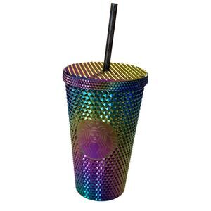 Starbucks 16oz Studded Oil Slick Cold Tumbler 2023 Coffee‎ Drink Cup Collectable